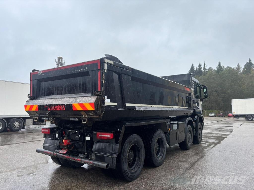 MAN TGS 41.500 8x6 EURO6 FULL STEEL + RETARDER + VIBRA Camion benne