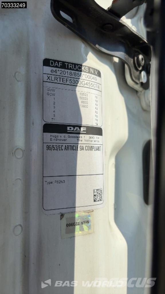 DAF XG 480 4X2 2x Tanks Standklima Alcoa's ACC Traktorske jedinice