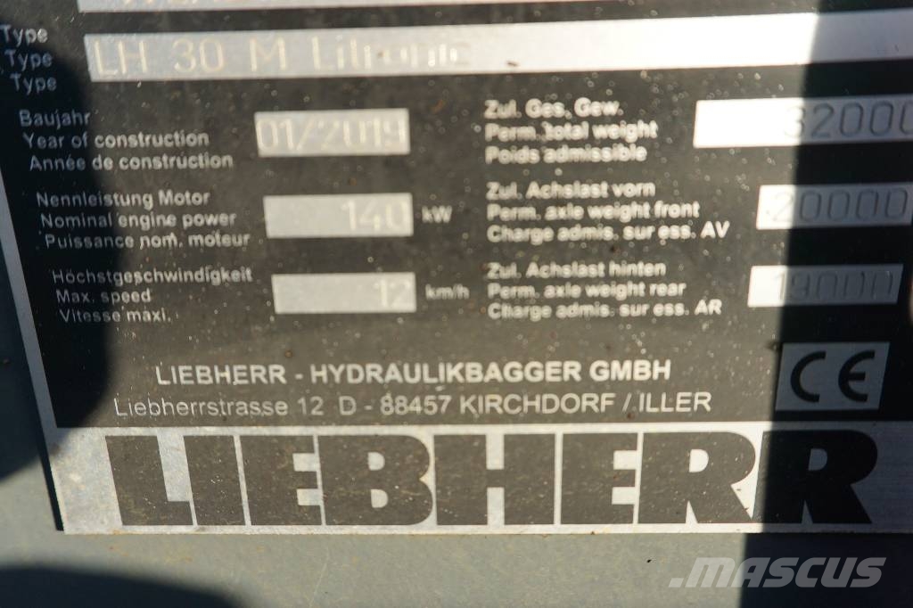 Liebherr LH 30 M Litronic Atliekų / pramoniniai krautuvai