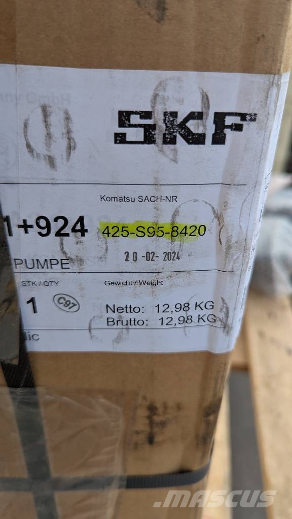 Komatsu SKF GREASING PUMP 425-S95-8420 軸