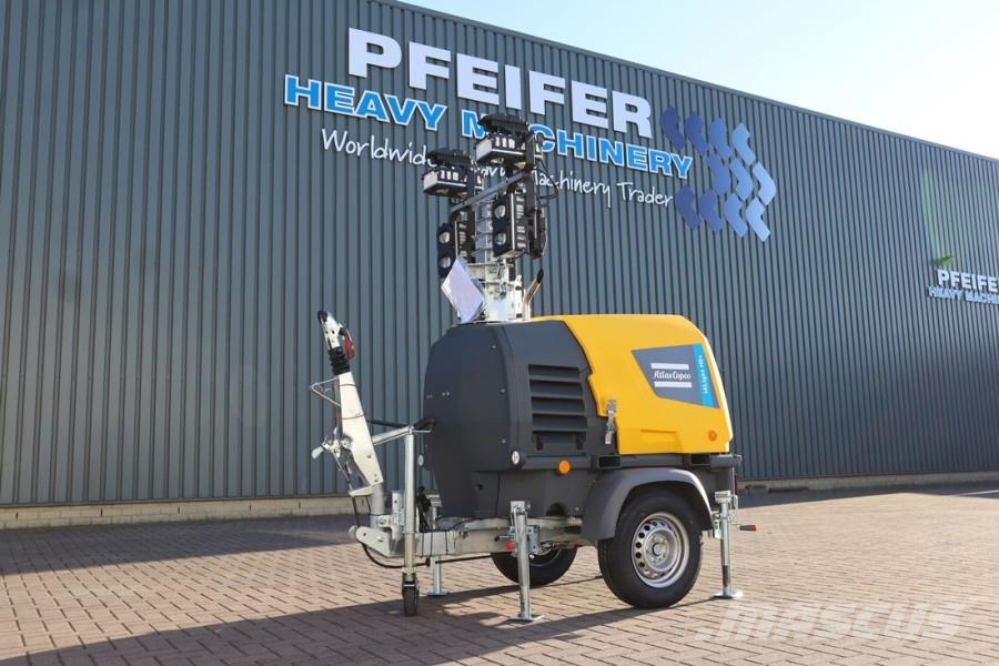 Atlas Copco Hilight H6+ Valid inspection, Max Boom Height 8m, أبراج خفيفة