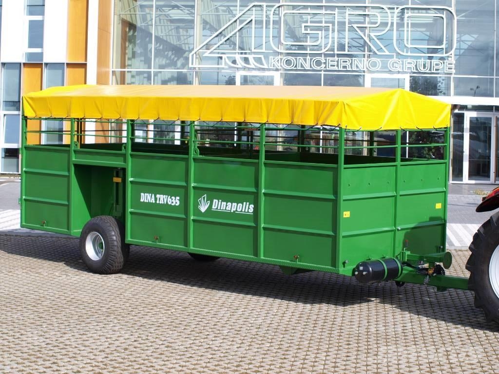 TRV-635 DINAPOLIS DINA TRV-635 Puspriekabės gyvuliams