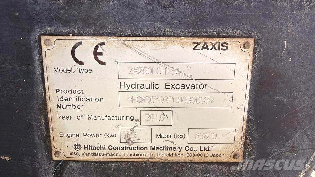 Hitachi ZX250LCH-5A (AIRCO / 6.868 HOURS / BELGIAN MACHINE حفارات زحافة