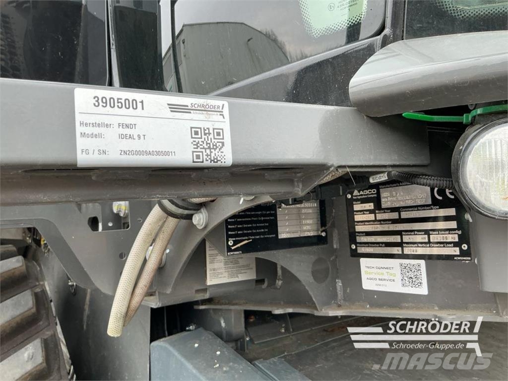 Fendt IDEAL 9 T+GERINGHOFF 10,65+SWW ZIEGLER Mietitrebbiatrici