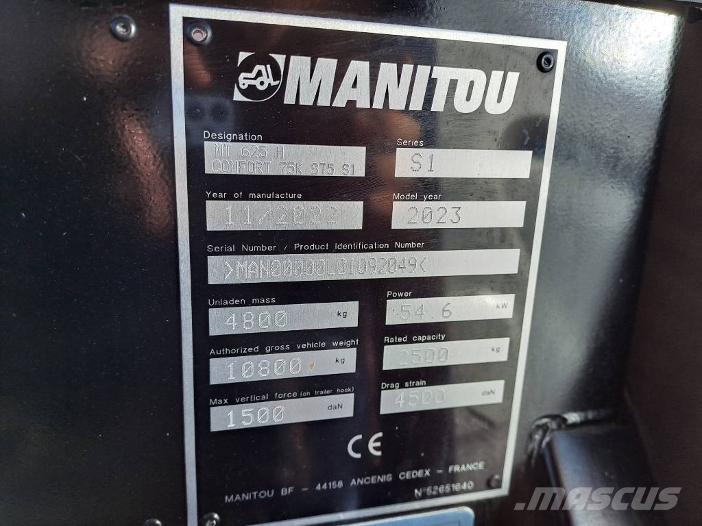 Manitou MT625H Telescopic handlers
