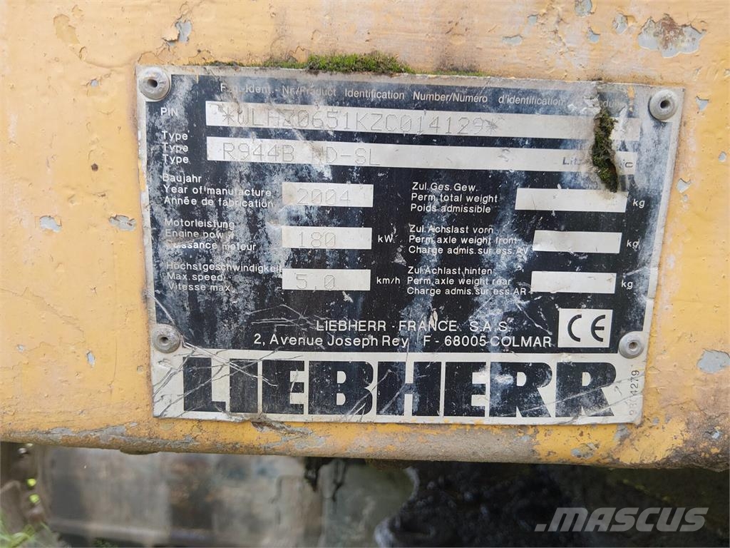 Liebherr R944B Litronic حفارات زحافة