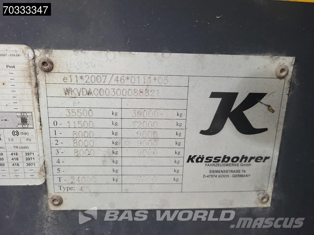 Kässbohrer CS Lift Axle 40ft Semirremolques portacontenedores