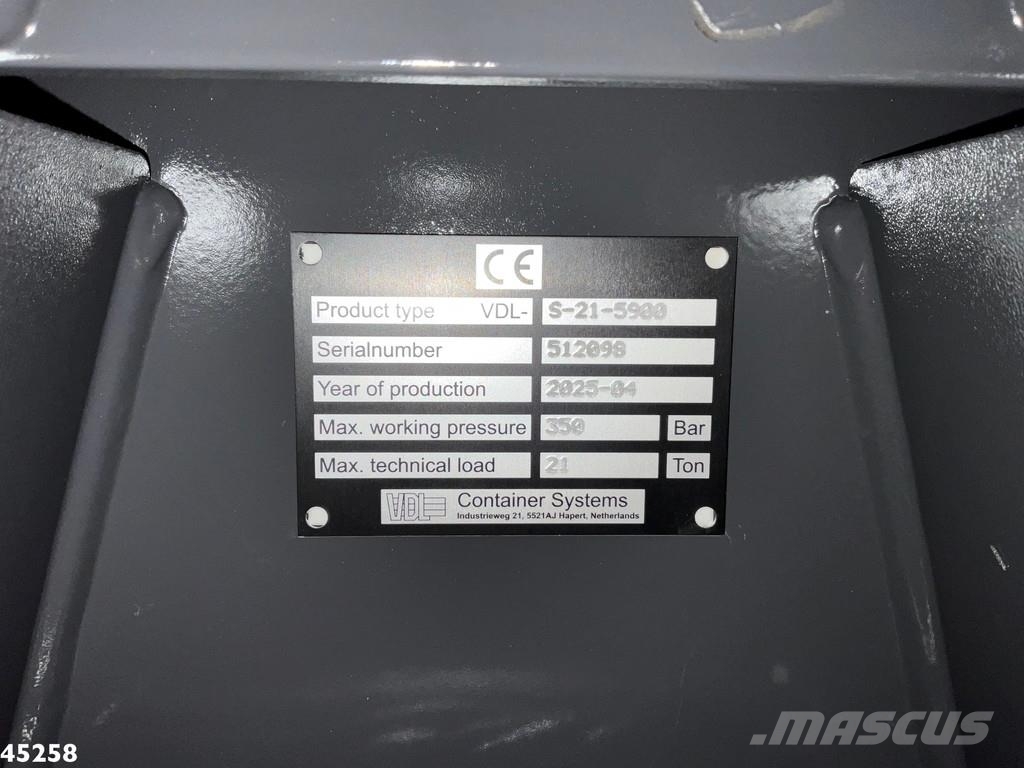 Volvo FMX 430 6x4 VDL 21 Ton haakarmsysteem gancho Caminhões Roll-on Roll-off
