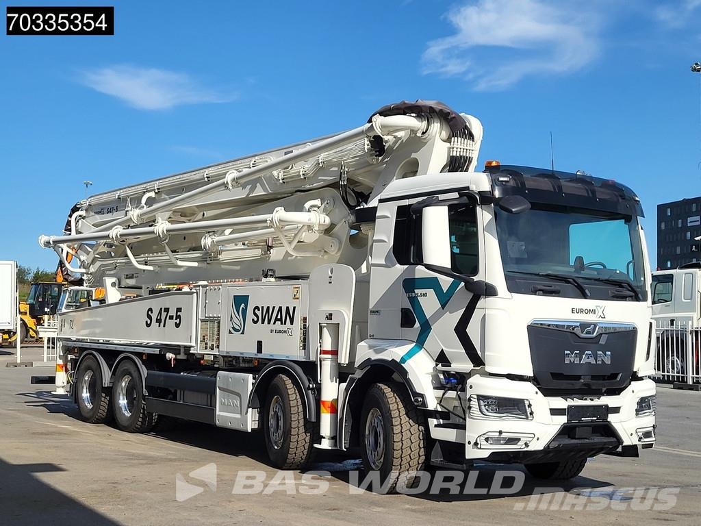 MAN TGS 35.510 8X4 47 mtrs SWAN TSP 47-5 160RZ concret Samojezdne pompy do betonu