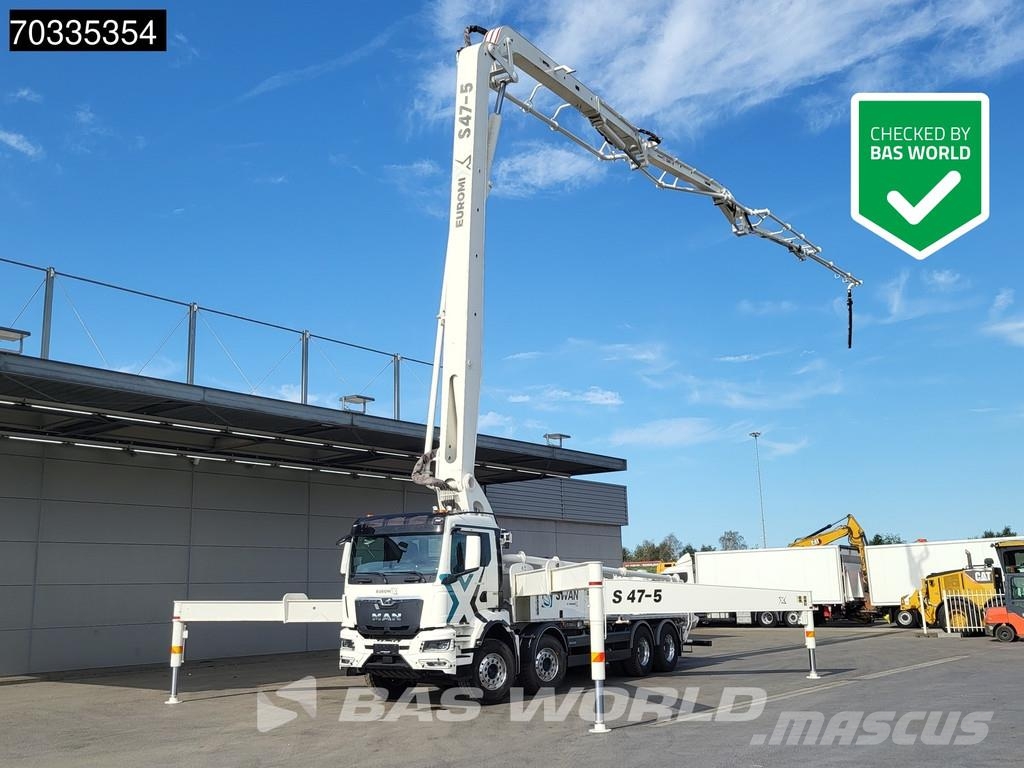 MAN TGS 35.510 8X4 47 mtrs SWAN TSP 47-5 160RZ concret Samojezdne pompy do betonu