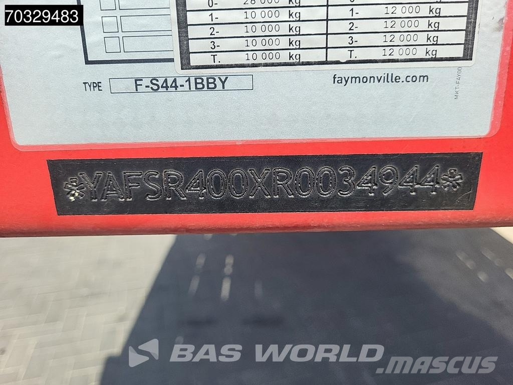 Faymonville F-S44-1BBY 4 axles Tripple tele 47mtr Semirremolques de carga baja