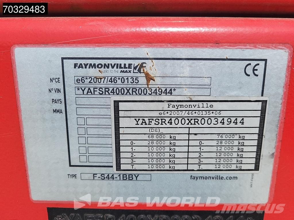 Faymonville F-S44-1BBY 4 axles Tripple tele 47mtr Semirremolques de carga baja