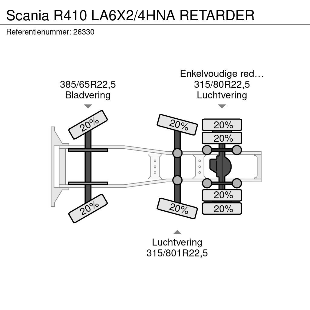 Scania R410 LA6X2/4HNA RETARDER Traktorske jedinice
