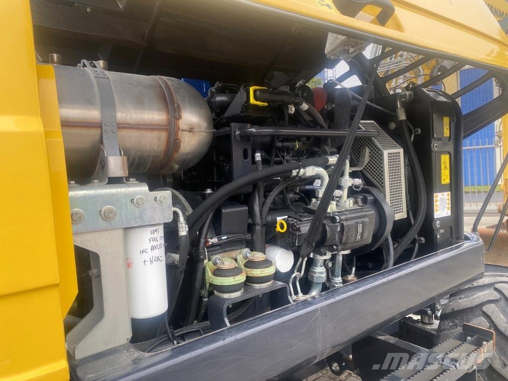 Yanmar B95w . Excavadoras de ruedas