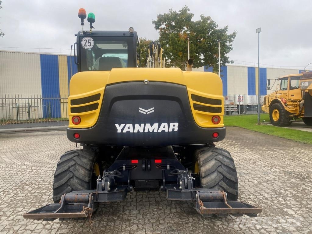 Yanmar B95w . Excavadoras de ruedas