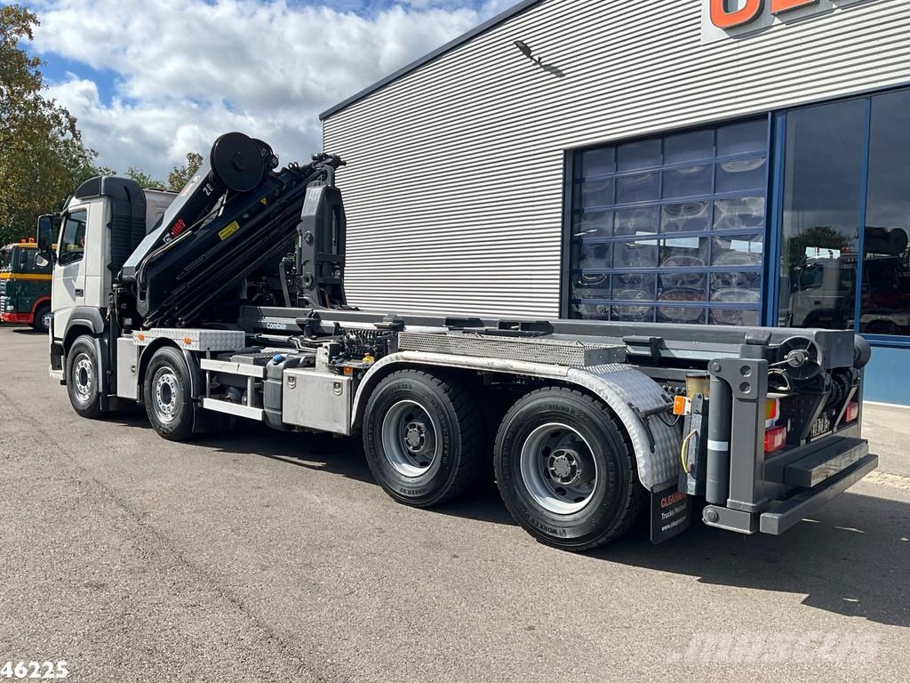 Volvo FM 410 8x4 Hiab 28 Tonmeter laadkraan met 20 Ton S Kotalni prekucni tovornjaki