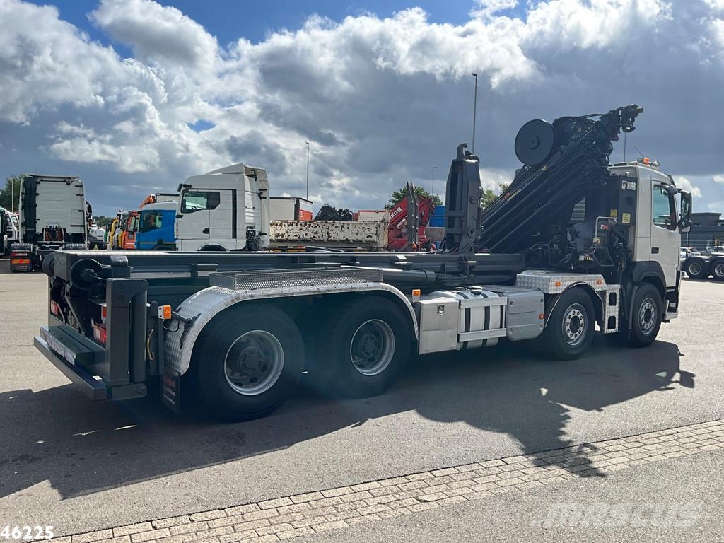 Volvo FM 410 8x4 Hiab 28 Tonmeter laadkraan met 20 Ton S Kotalni prekucni tovornjaki