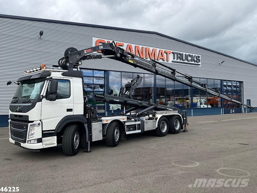 Volvo FM 410 8x4 Hiab 28 Tonmeter laadkraan met 20 Ton S Kotalni prekucni tovornjaki