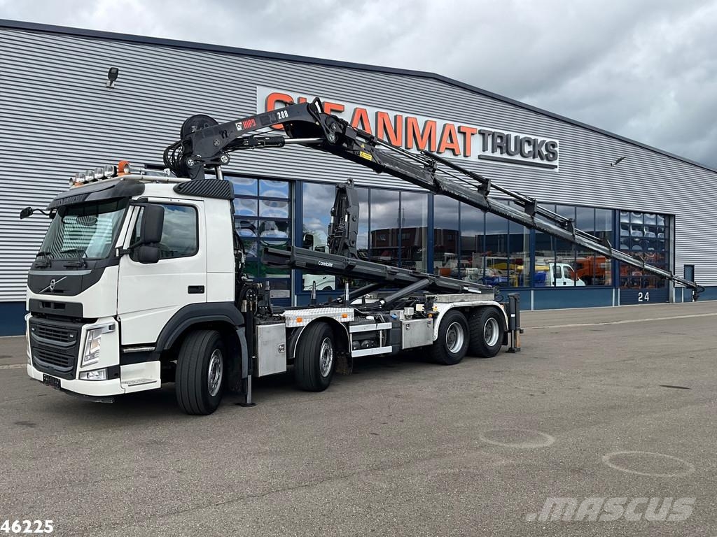 Volvo FM 410 8x4 Hiab 28 Tonmeter laadkraan met 20 Ton S Kotalni prekucni tovornjaki
