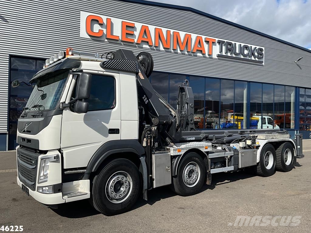 Volvo FM 410 8x4 Hiab 28 Tonmeter laadkraan met 20 Ton S Kotalni prekucni tovornjaki