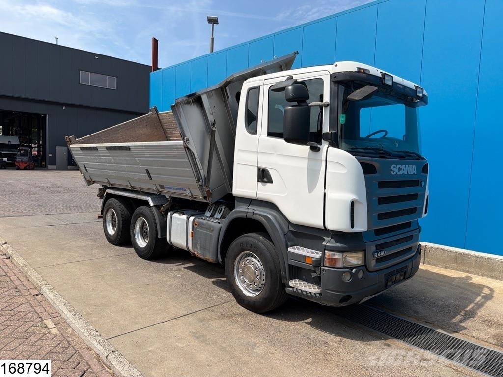 Scania R 480 6x4, Retarder, Manual, Steel suspension Bañeras basculantes usadas