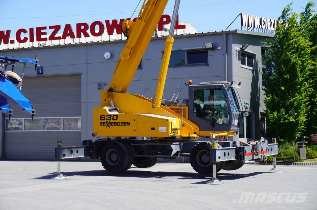 Sennebogen 630 rough terrain crane / 2000 MTH / Range 30 m Всъдеходни кранове