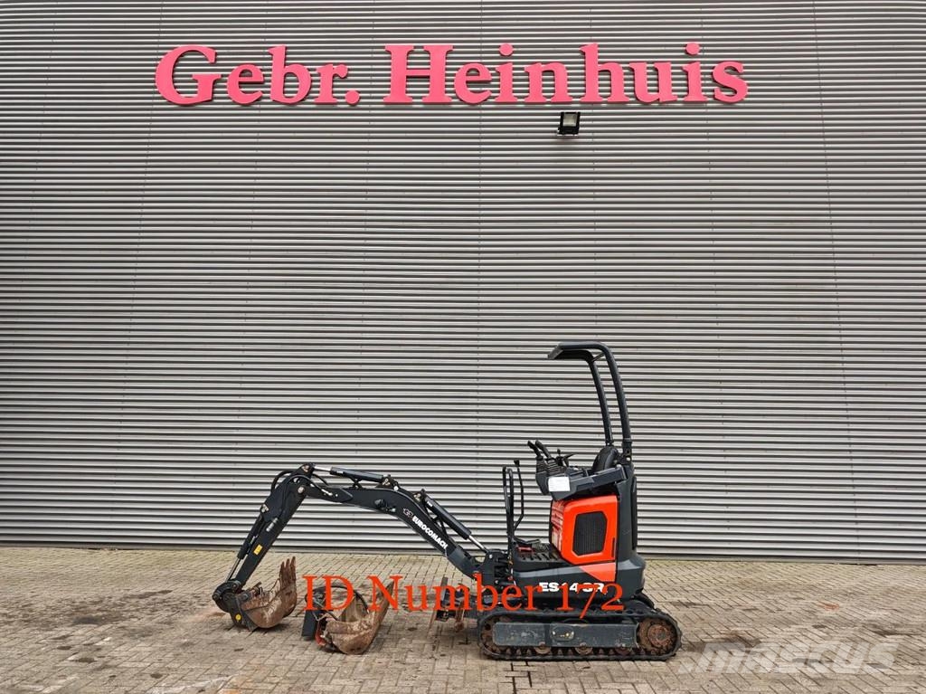 Eurocomach ES 14 SR4 2 Buckets! Minigraafmachines < 7t