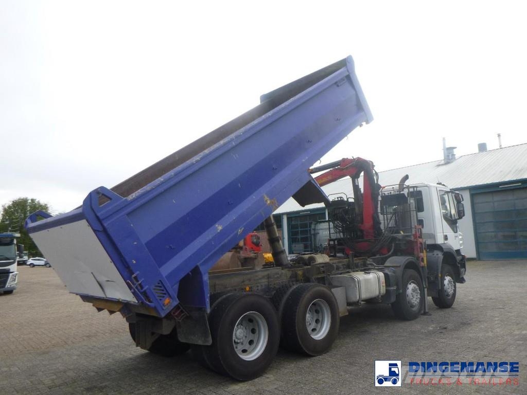 Iveco AD340T36 8x4 RHD tipper + Palfinger E120 plus + gr All-Terrain-Krane