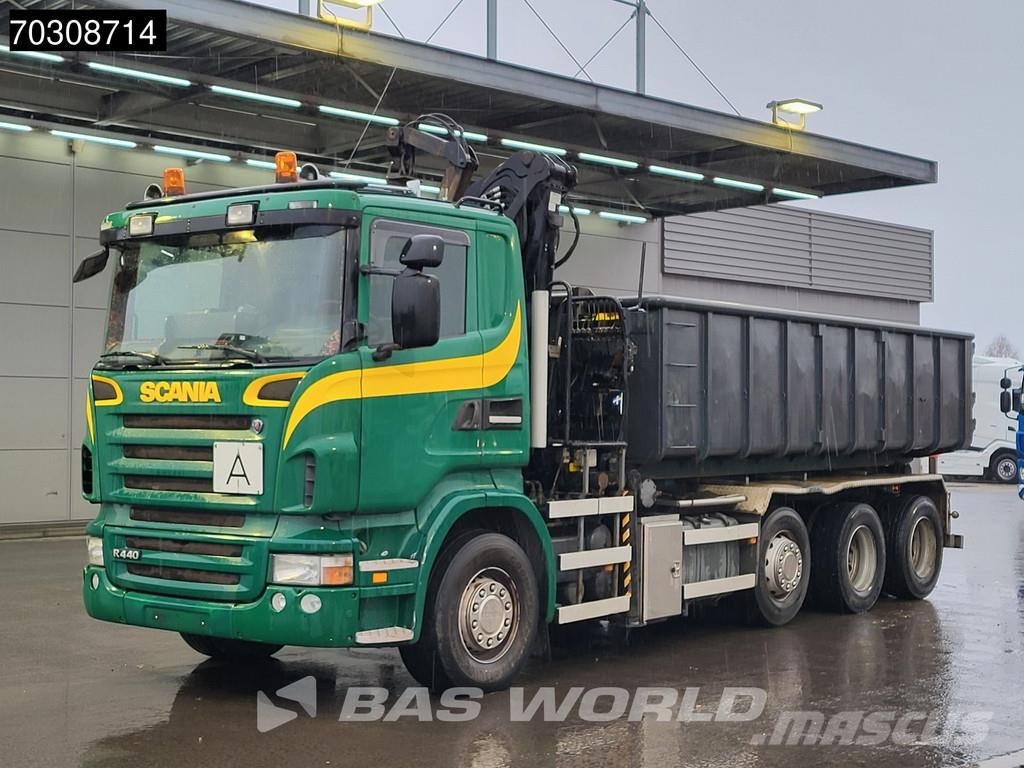 Scania R440 8X2 Palfinger Q150Z82 Kran Crane Bevako cable Bañeras basculantes usadas