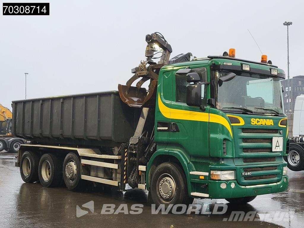 Scania R440 8X2 Palfinger Q150Z82 Kran Crane Bevako cable Bañeras basculantes usadas