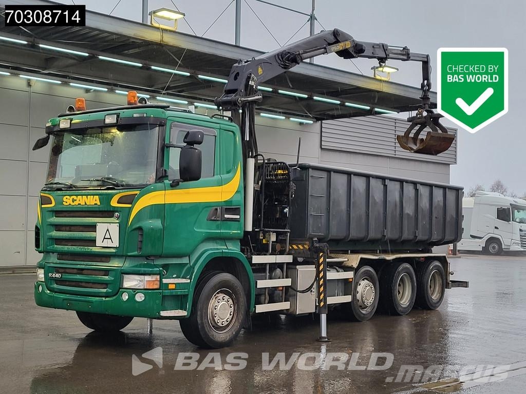 Scania R440 8X2 Palfinger Q150Z82 Kran Crane Bevako cable Bañeras basculantes usadas
