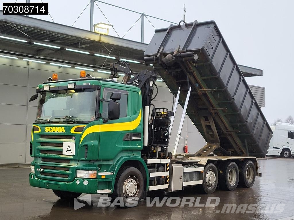 Scania R440 8X2 Palfinger Q150Z82 Kran Crane Bevako cable Bañeras basculantes usadas
