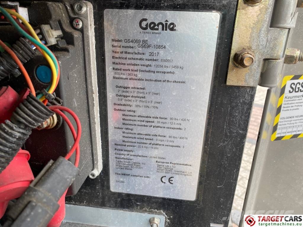 Genie GS-4069 BE HyBrid Scissor Work Lift 1412cm Schaarhoogwerkers