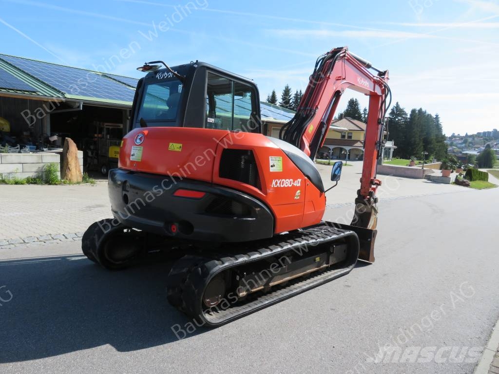 Kubota KX 080-4 Midi excavators  7t - 12t