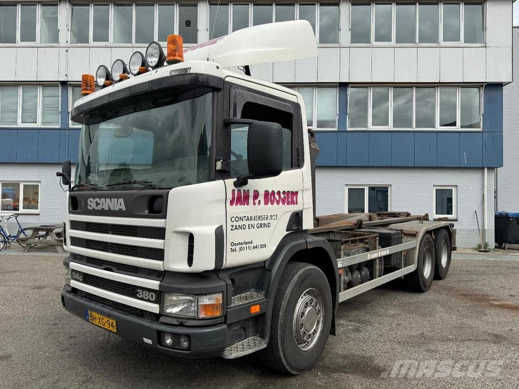 Scania P114G 380 6X2 EURO 2 + 20 TON HOOKLIFT アームロール