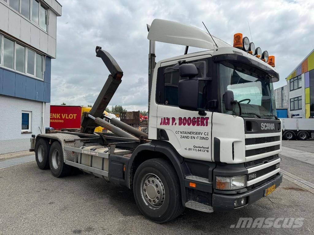 Scania P114G 380 6X2 EURO 2 + 20 TON HOOKLIFT アームロール