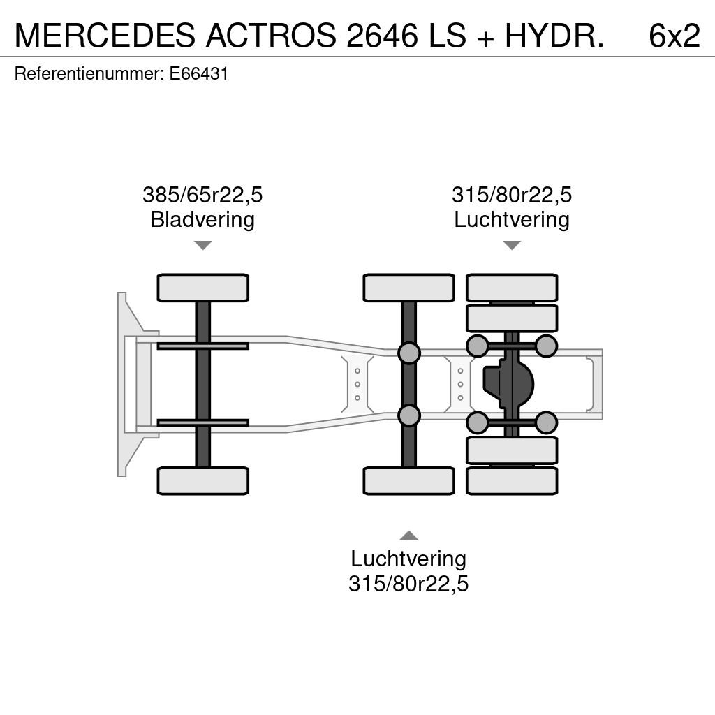 Mercedes-Benz ACTROS 2646 LS + HYDR. وحدات الجر
