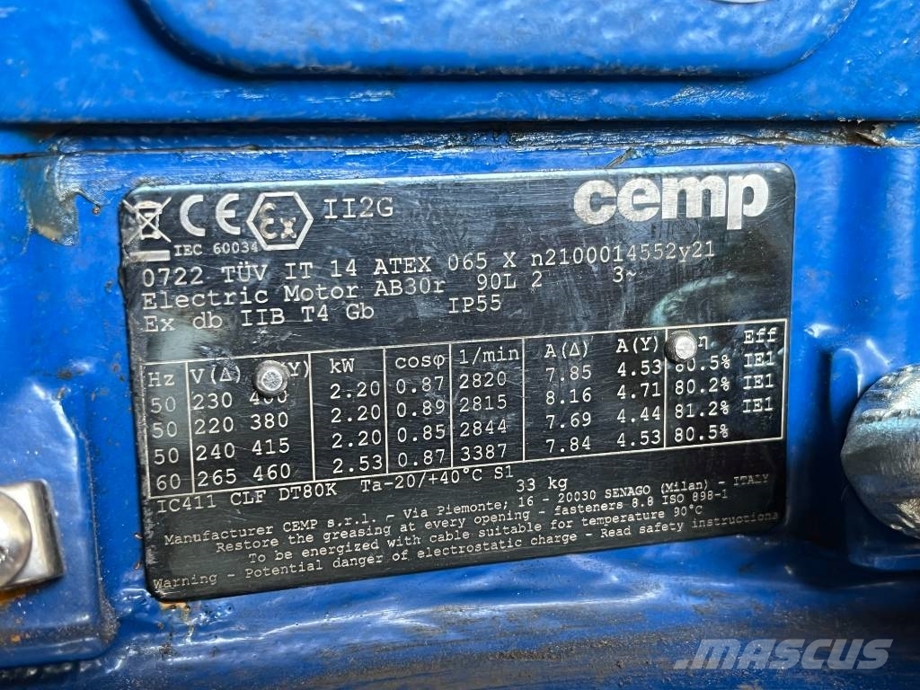 CEMP Electric Motor ATEX 230V 2,2kW 2800RPM Motores