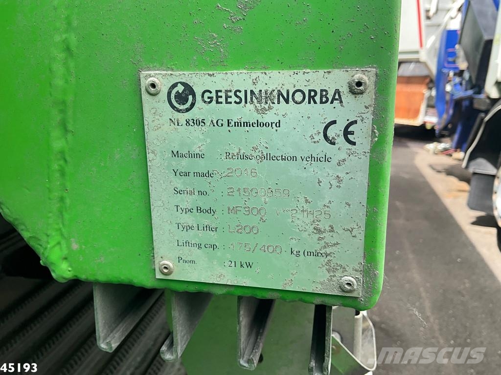 Scania P410 Euro 6 Geesink / Norba MF300, 21m³ شاحنات المخلفات