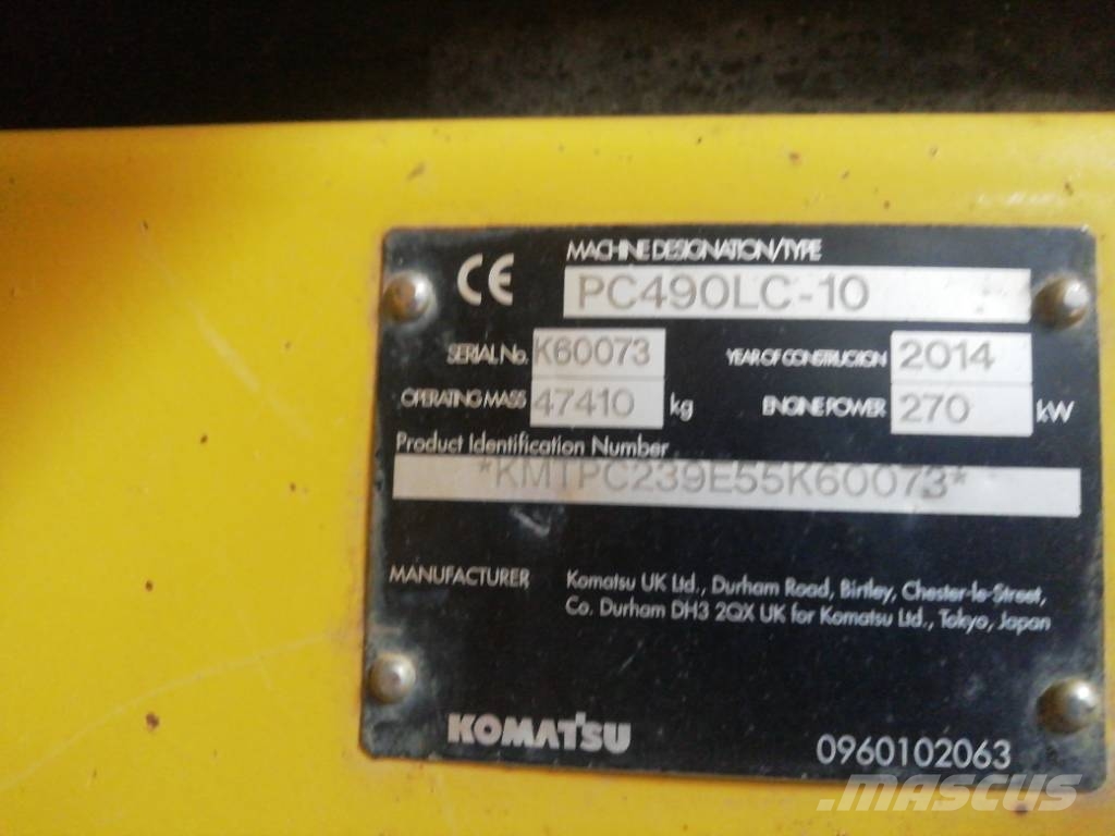 Komatsu PC 490 LC-10 Rupsgraafmachines