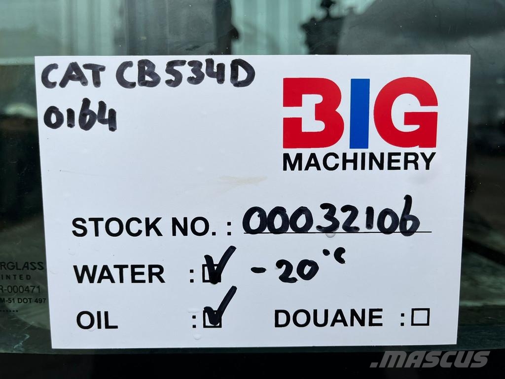 CAT CB534D CE / EPA Çift tamburlu silindirler