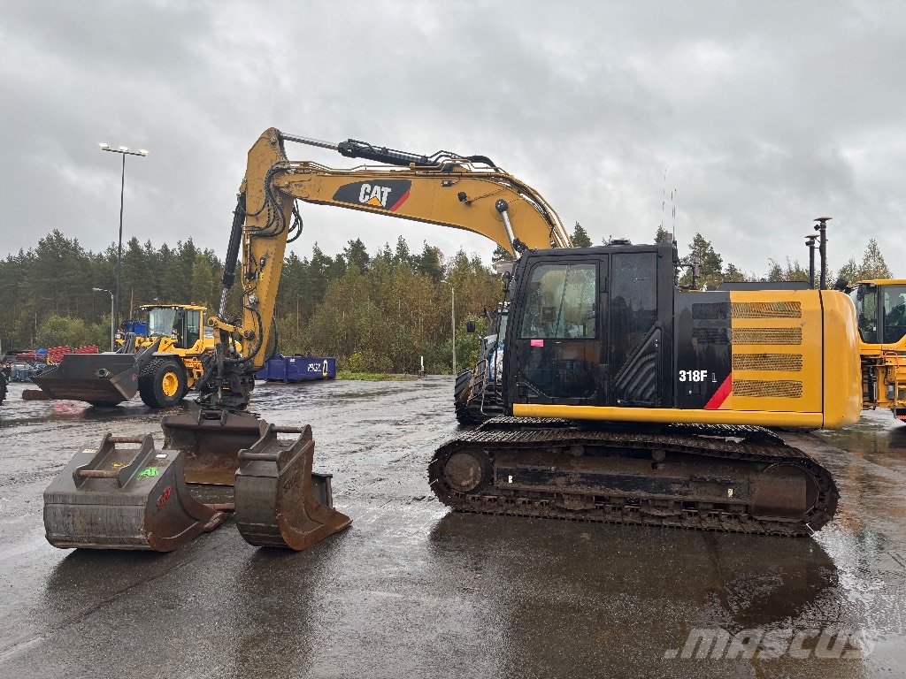 CAT 318 FL / Pyörittäjä, 3D, 3 kauhaa, Ym! Bageri guseničari