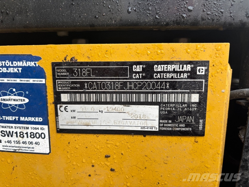CAT 318 FL / Pyörittäjä, 3D, 3 kauhaa, Ym! Bageri guseničari