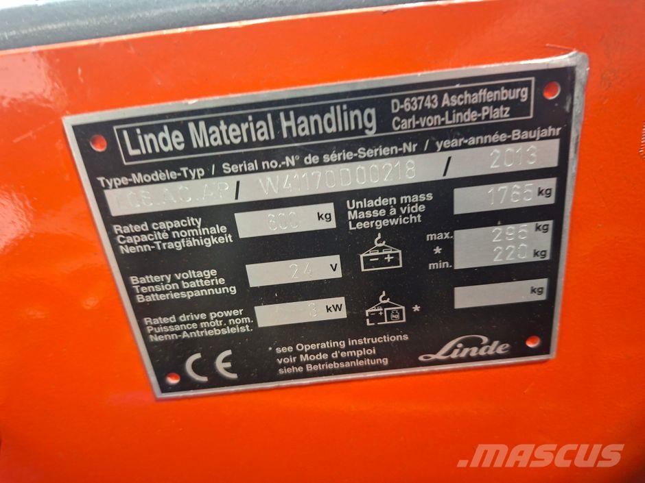 Linde L06 AC AP Pedestrian stackers