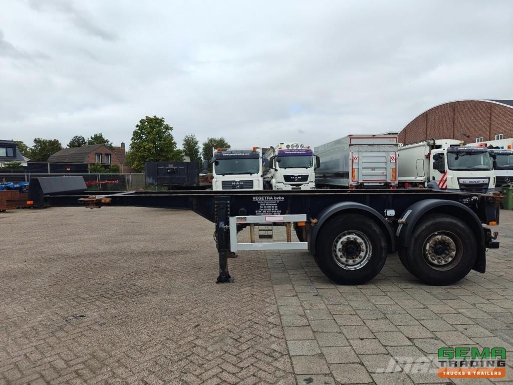 Renders EURO 700 20FT - 3040KG - 2 Mercedes Axles Disc Bra Semirremolques portacontenedores