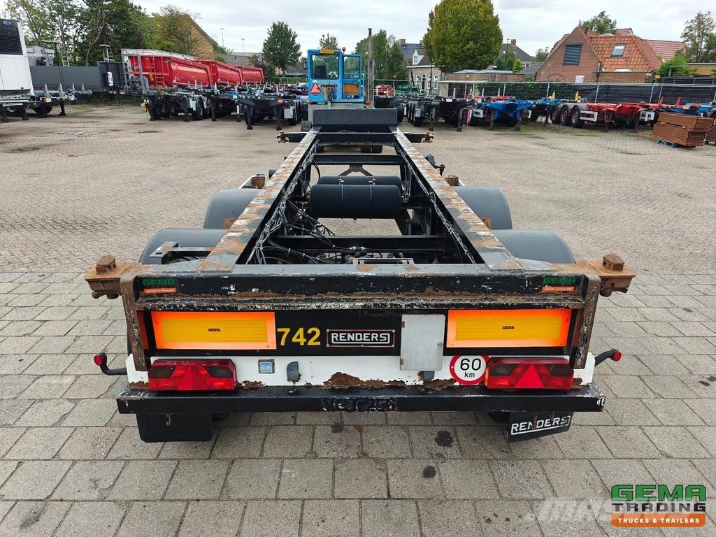 Renders EURO 700 20FT - 3040KG - 2 Mercedes Axles Disc Bra Semirremolques portacontenedores