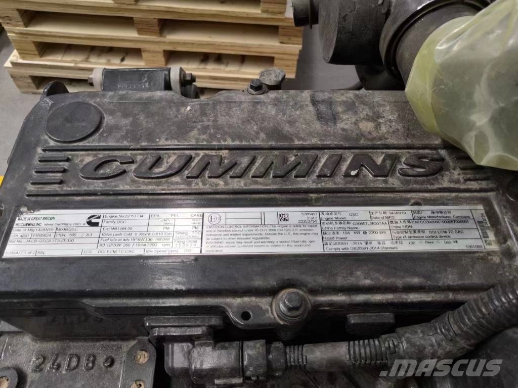 Cummins QSC8.3 CPL4891 construction machinery engine Motorer