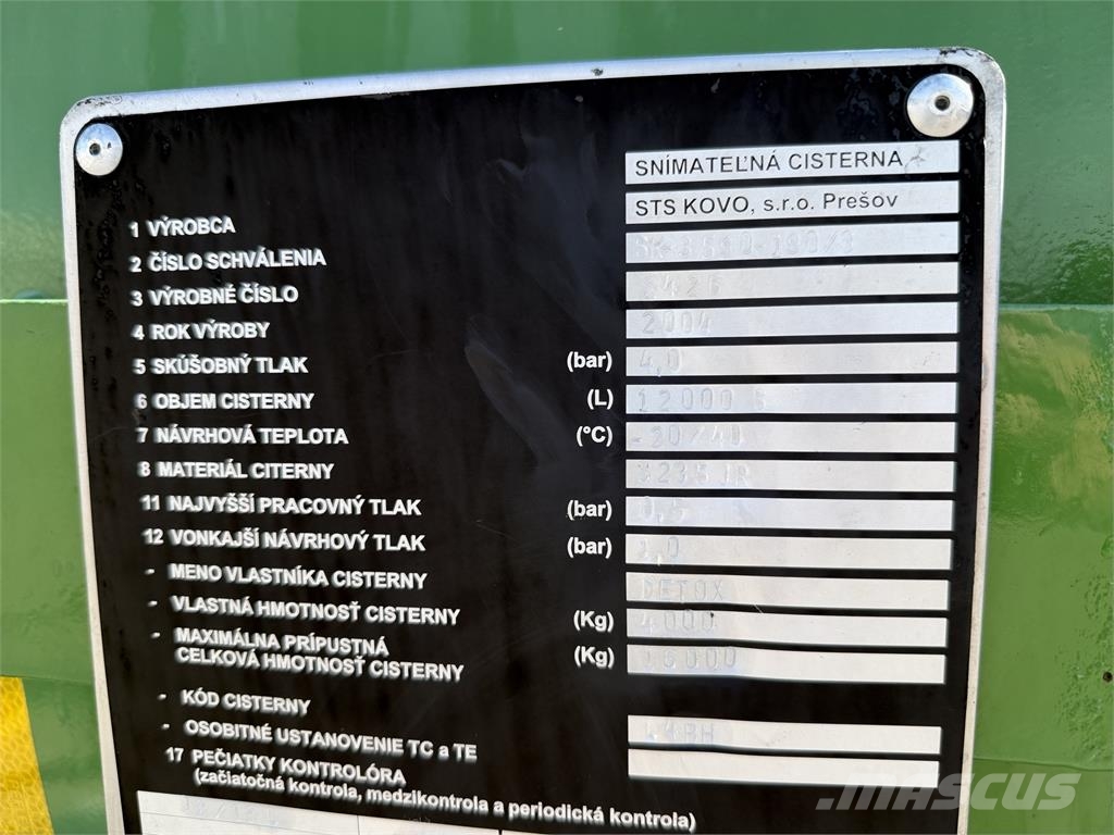 VIN 426 - STS KOVO CISTERNA 12000 l PHM VIN 426 Вантажівки-цистерни