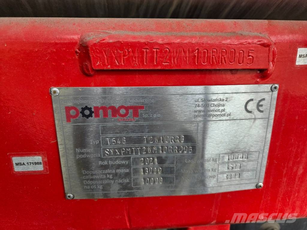 Pomot T546 10000L cistern NEW Altri rimorchi