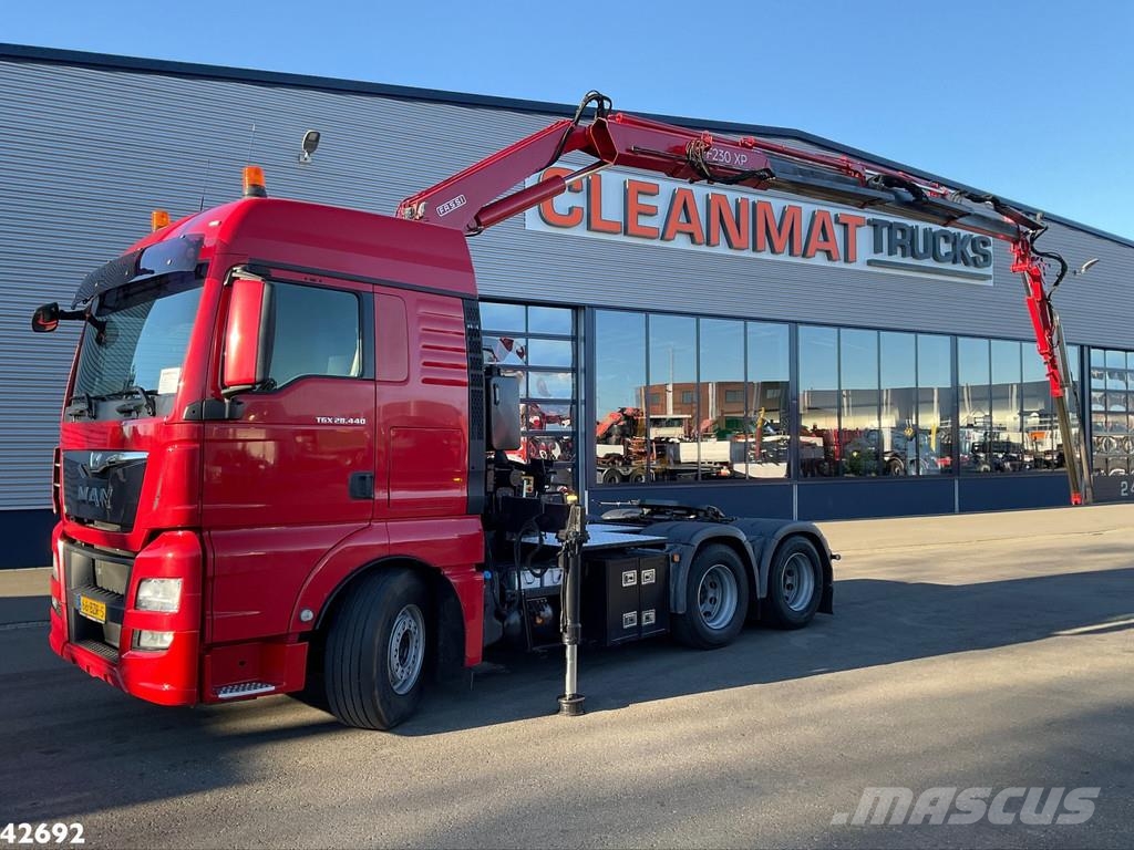 MAN TGX 28.440 Euro 6 Fassi 23 Tonmeter laadkraan + Fl Mobiilinosturit